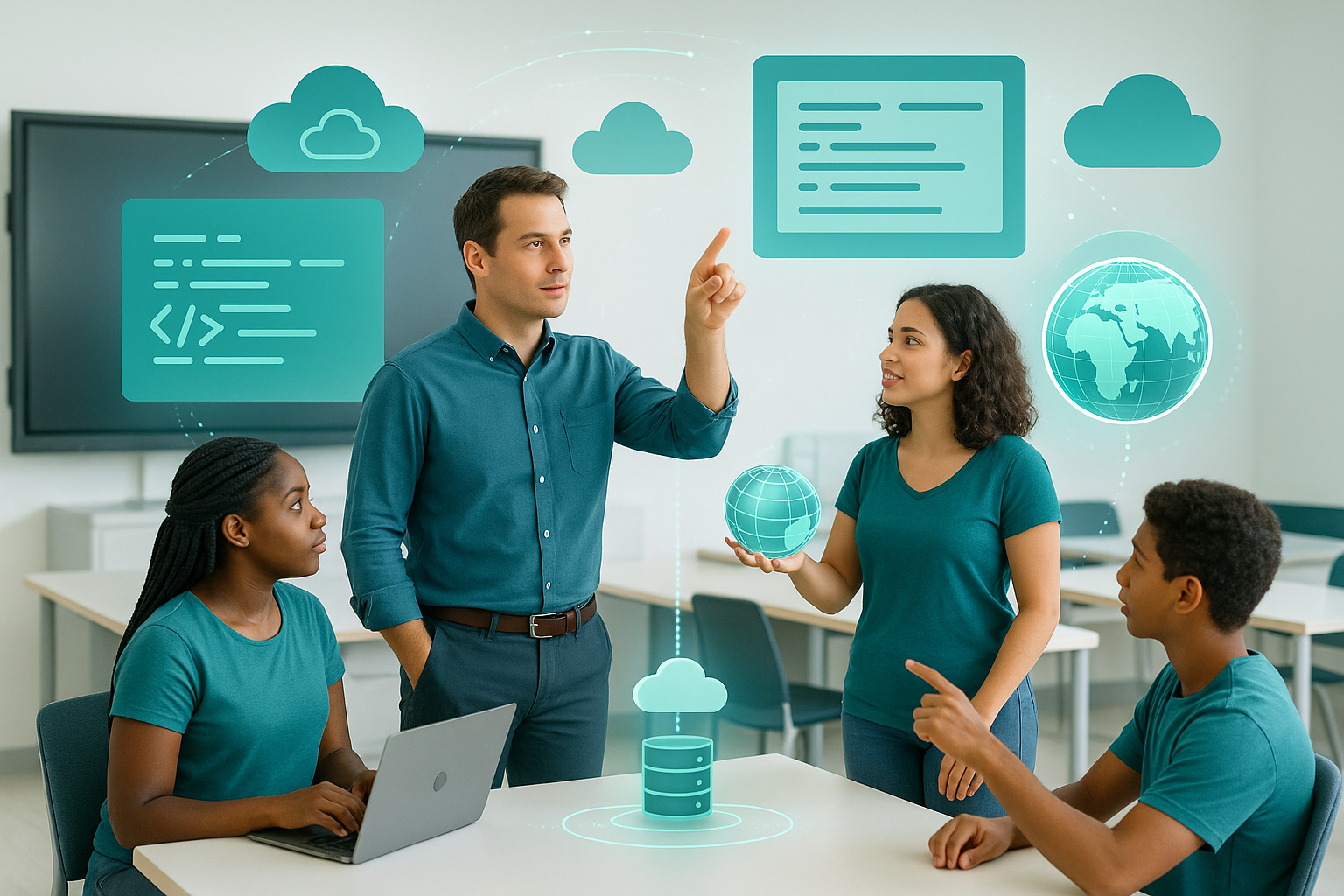 Illustration of digital learning